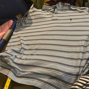 COPY - Used 3xlt blue S/S polo Ralph Lauren shirt. Navy blue polo horse